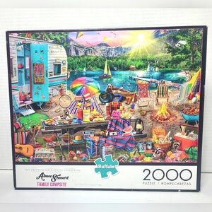 *Complete* Buffalo Aimee Stewart Family Campsite 2000 pieces Puzzle #92000